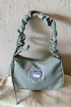 Trendy Women's Crescent Bag 2025, Unique Wrinkled Drawstring Tote, Fashionable Shoulder Underarm Bag