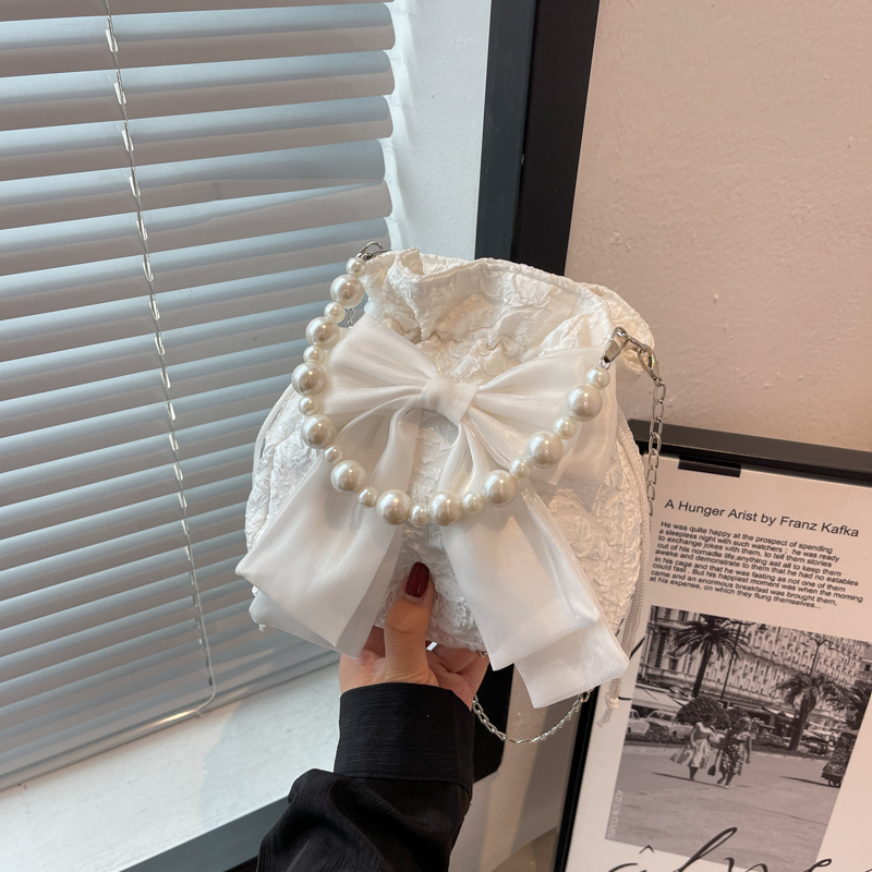 Trendy Women's Crossbody Bag 2025 - Fashionable Summer Bow Pearl Handbag - Versatile Cute Design for Every Occasion Trendy Women's Crossbody Bag 2025 - Fashionable Summer Bow Pearl Handbag - Versatile Cute Design for Every Occasion