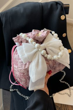 Trendy Women's Crossbody Bag 2025 - Fashionable Summer Bow Pearl Handbag - Versatile Cute Design for Every Occasion