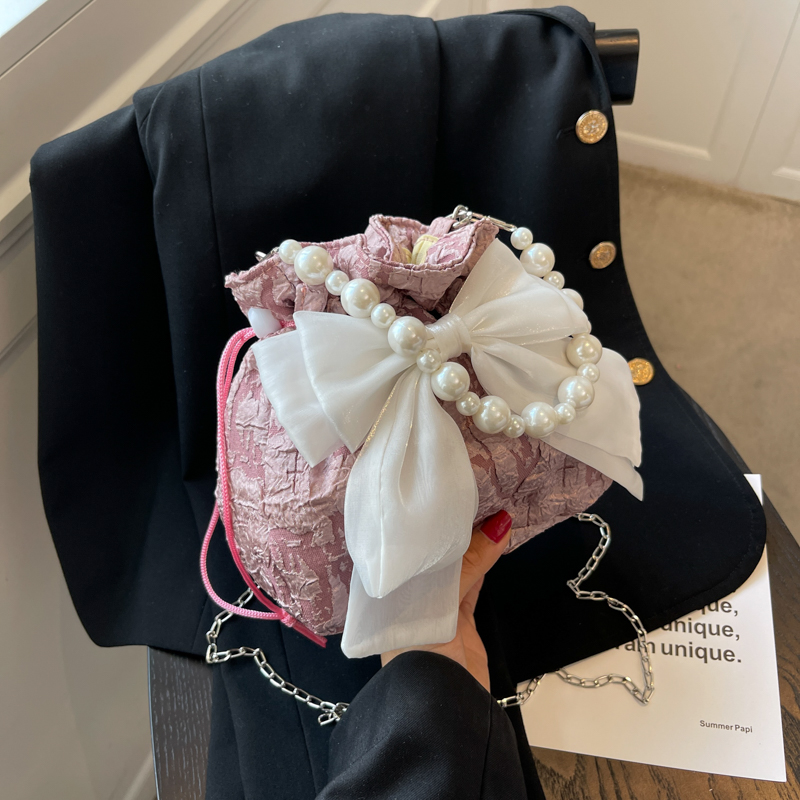 Trendy Women's Crossbody Bag 2025 - Fashionable Summer Bow Pearl Handbag - Versatile Cute Design for Every Occasion Trendy Women's Crossbody Bag 2025 - Fashionable Summer Bow Pearl Handbag - Versatile Cute Design for Every Occasion