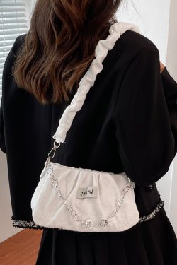 Trendy Women's Crossbody Handbag 2025 - Summer Chain Pleated Shoulder Underarm Bag