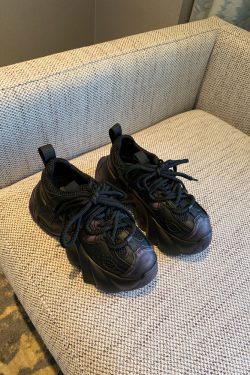 Trendy Women's Dad Shoes, Retro 2024 Lace-Up Thick-Soled Platform Sneakers, Versatile Sports Casual Footwear