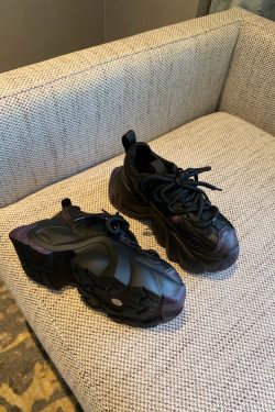 Trendy Women's Dad Shoes, Retro 2024 Lace-Up Thick-Soled Platform Sneakers, Versatile Sports Casual Footwear