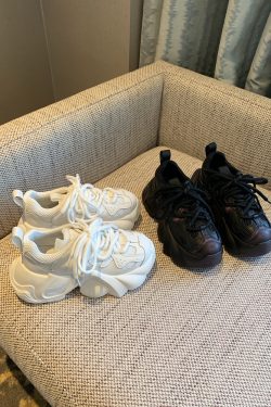 Trendy Women's Dad Shoes, Retro 2024 Lace-Up Thick-Soled Platform Sneakers, Versatile Sports Casual Footwear