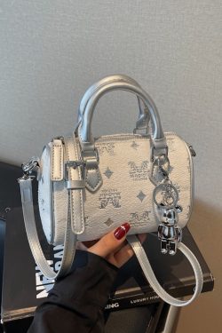 Trendy Women's Embroidered Fabric Crossbody Pillow Bag - Fashionable Small Handbag for 2025, Perfect for Y2K and Everyday Style