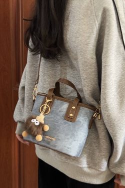 Trendy Women's Gradient Bucket Bag 2025 - Casual Shoulder Crossbody Tote for Fashionable Everyday Style