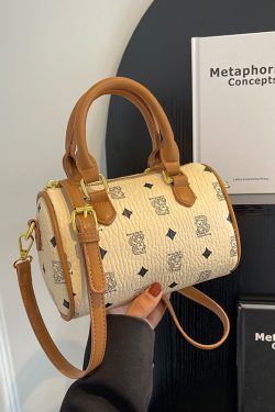 Trendy Women's High-End Quality Cylindrical Crossbody Handbag - Stylish Versatile Design for 2025 Fashion