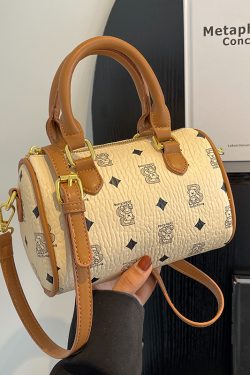 Trendy Women's High-End Quality Cylindrical Crossbody Handbag - Stylish Versatile Design for 2025 Fashion