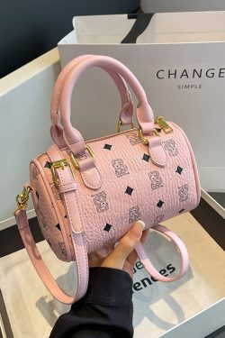 Trendy Women's High-End Quality Cylindrical Crossbody Handbag - Stylish Versatile Design for 2025 Fashion