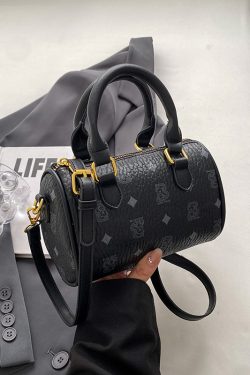 Trendy Women's High-End Quality Cylindrical Crossbody Handbag - Stylish Versatile Design for 2025 Fashion