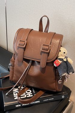 Trendy Women's Large-Capacity Backpack, Stylish Versatile Hiking Bag & Laptop Tote, Fashionable High-End Niche Design