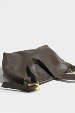 Trendy Women's Large Capacity Soft Leather Shoulder Bag - Minimalist Versatile Crossbody for Autumn and Winter 2024