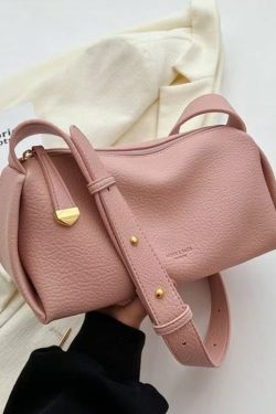 Trendy Women's Large Capacity Textured Shoulder Boston Bag - Stylish Underarm Pillow Bag for 2025 Fashion