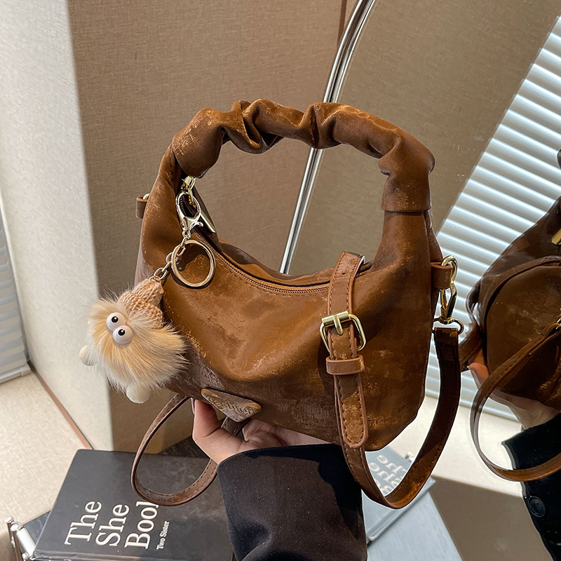 Trendy Women's Pleated Cloud Bag - Casual Chic Small Square Handbag for Shoulder or Crossbody - 2025 Fashion Style Trendy Women's Pleated Cloud Bag - Casual Chic Small Square Handbag for Shoulder or Crossbody - 2025 Fashion Style