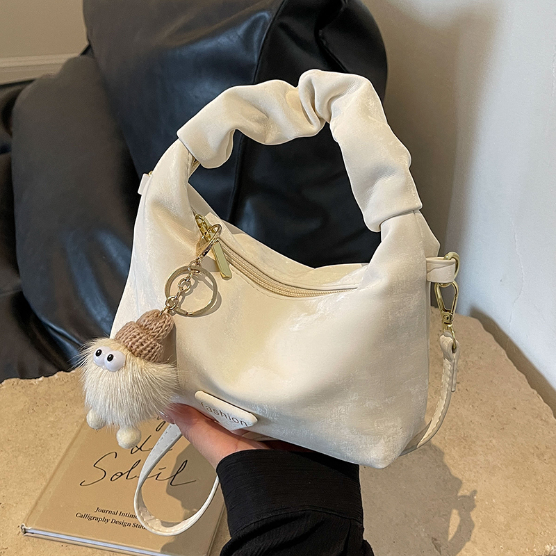 Trendy Women's Pleated Cloud Bag - Casual Chic Small Square Handbag for Shoulder or Crossbody - 2025 Fashion Style Trendy Women's Pleated Cloud Bag - Casual Chic Small Square Handbag for Shoulder or Crossbody - 2025 Fashion Style