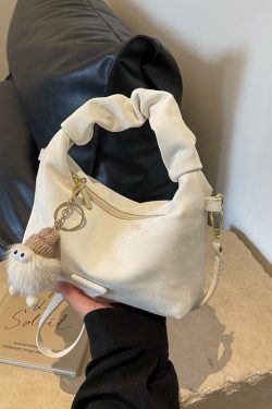 Trendy Women's Pleated Cloud Bag - Casual Chic Small Square Handbag for Shoulder or Crossbody - 2025 Fashion Style