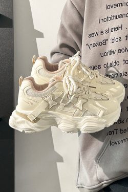 Trendy Women's Sports Shoes - Breathable Thick-Soled Mesh Dad Sneakers for Summer 2025, Soft-Bottom Casual Footwear