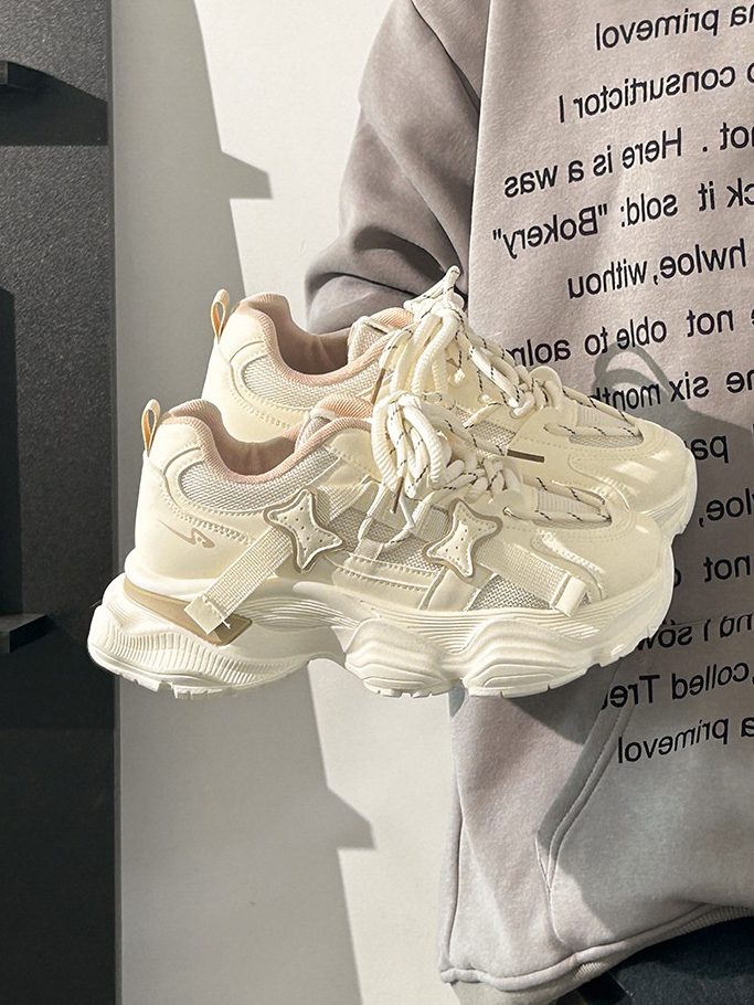 Trendy Women's Sports Shoes - Breathable Thick-Soled Mesh Dad Sneakers for Summer 2025, Soft-Bottom Casual Footwear Trendy Women's Sports Shoes - Breathable Thick-Soled Mesh Dad Sneakers for Summer 2025, Soft-Bottom Casual Footwear