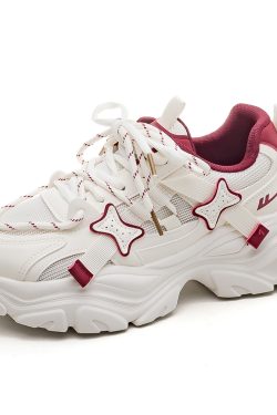 Trendy Women's Sports Shoes - Breathable Thick-Soled Mesh Dad Sneakers for Summer 2025, Soft-Bottom Casual Footwear