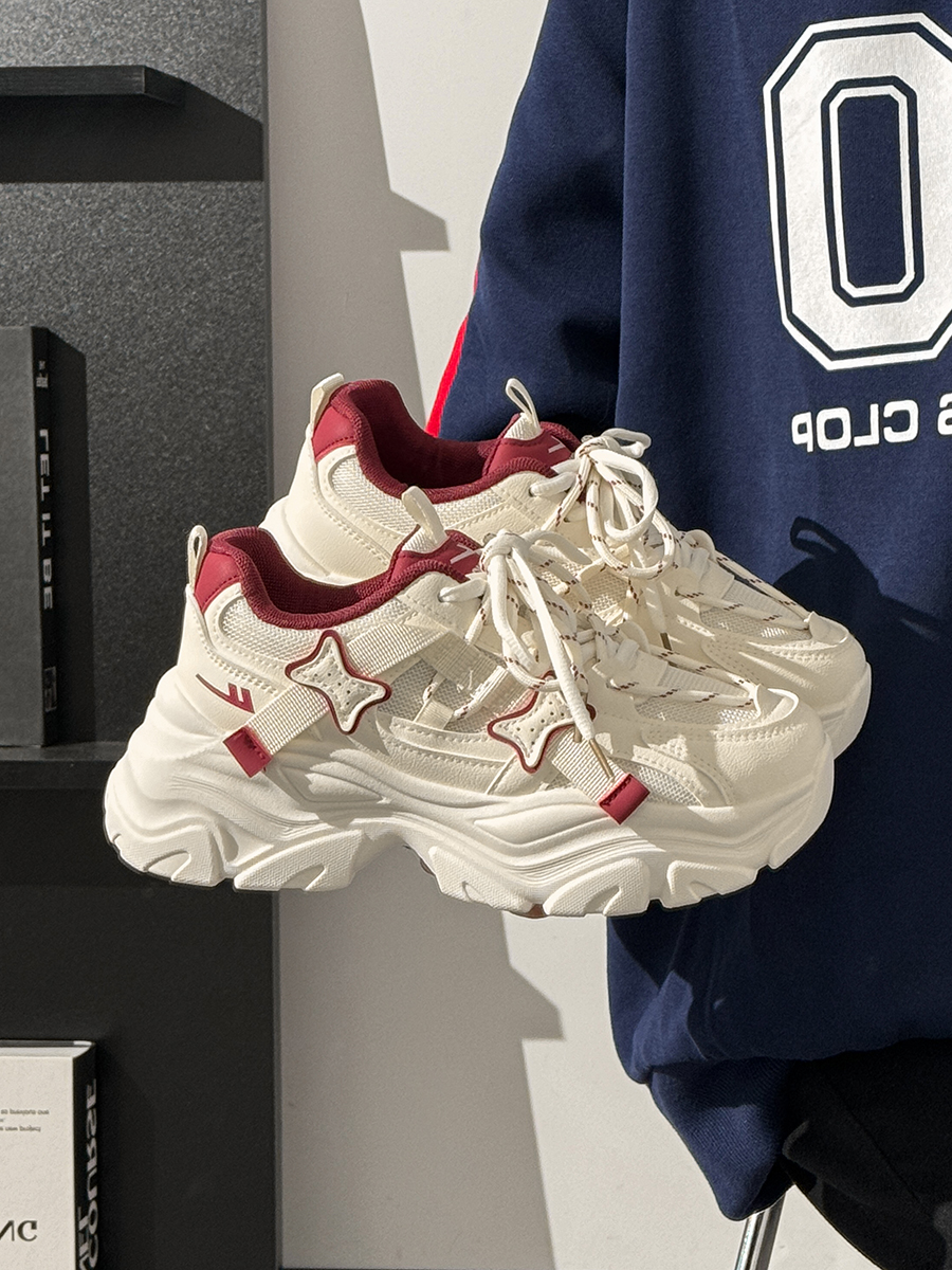 Trendy Women's Sports Shoes - Breathable Thick-Soled Mesh Dad Sneakers for Summer 2025, Soft-Bottom Casual Footwear Trendy Women's Sports Shoes - Breathable Thick-Soled Mesh Dad Sneakers for Summer 2025, Soft-Bottom Casual Footwear