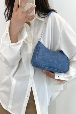 Trendy Women's Underarm Bag with Chain Strap - Summer 2025 High-End Small Shoulder Bag in French Niche Style