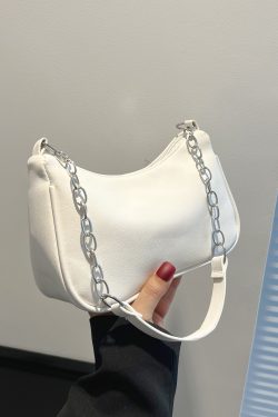 Trendy Women's Underarm Bag with Chain Strap - Summer 2025 High-End Small Shoulder Bag in French Niche Style