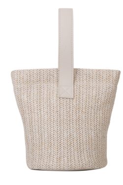 Trendy Woven Beach Bucket Bag - Casual Tote for Women, Handheld Vacation Bag, Perfect for Summer and Coastal Getaways