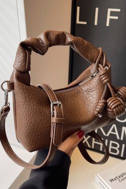 Trendy Wrinkled Handbag for Women - 2025 Versatile Shoulder Crossbody Bag with Niche Design - Chic Small Purse