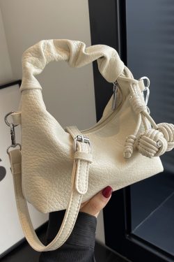 Trendy Wrinkled Handbag for Women - 2025 Versatile Shoulder Crossbody Bag with Niche Design - Chic Small Purse