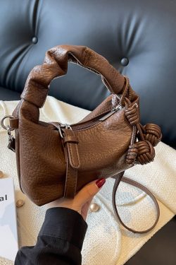 Trendy Wrinkled Handbag for Women - 2025 Versatile Shoulder Crossbody Bag with Niche Design - Chic Small Purse