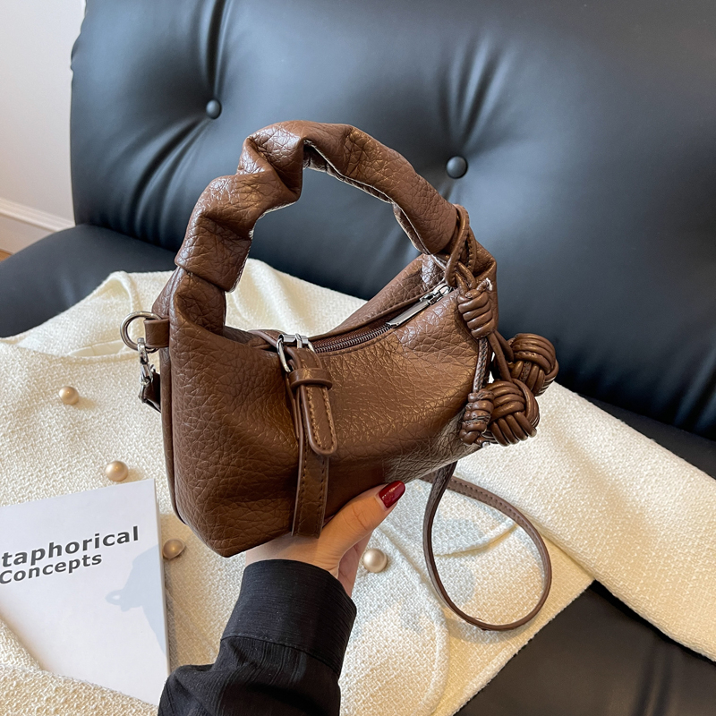 Trendy Wrinkled Handbag for Women - 2025 Versatile Shoulder Crossbody Bag with Niche Design - Chic Small Purse Trendy Wrinkled Handbag for Women - 2025 Versatile Shoulder Crossbody Bag with Niche Design - Chic Small Purse