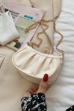 Trendy Wrinkled Handbag for Women - Summer 2025 Mini Square Crossbody Bag, High-End Niche Fashion Shoulder Bag