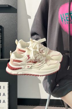 Ultra-Lightweight Mesh Casual Sports Shoes for Women - 2025 Soft Sole Macaroon Color Dad Sneakers