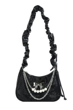 Unique Wrinkled Design Women's Crossbody Bag - Versatile Underarm Shoulder Bag for Spring Summer 2025 Fashion