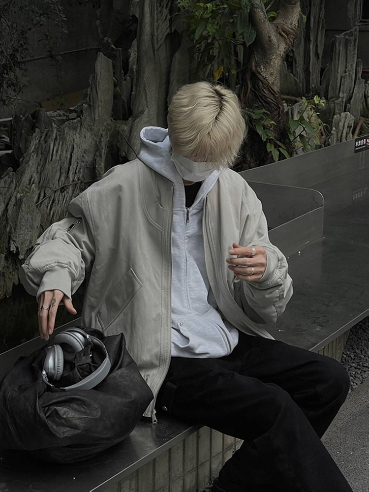 Unisex American Retro High Street Pilot Jacket, Loose Casual Baseball Workwear for Spring and Autumn Fashion Unisex American Retro High Street Pilot Jacket, Loose Casual Baseball Workwear for Spring and Autumn Fashion