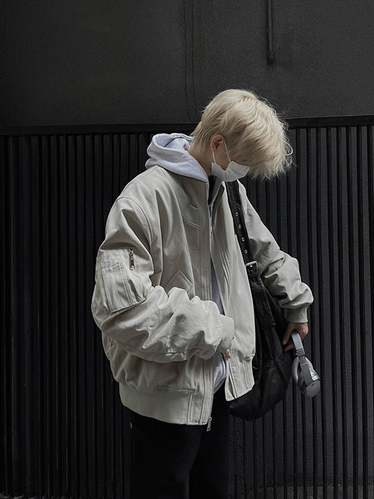 Unisex American Retro High Street Pilot Jacket, Loose Casual Baseball Workwear for Spring and Autumn Fashion Unisex American Retro High Street Pilot Jacket, Loose Casual Baseball Workwear for Spring and Autumn Fashion