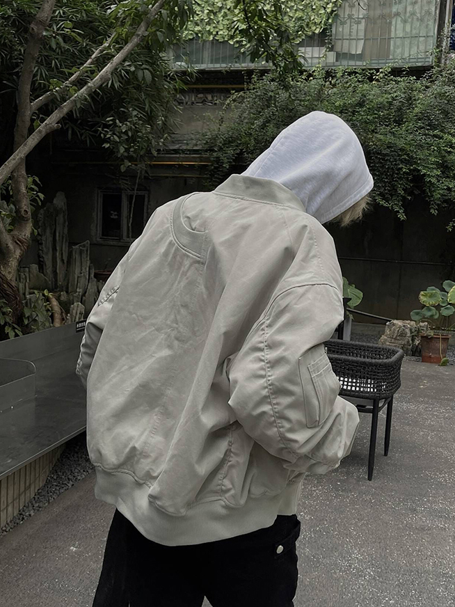 Unisex American Retro High Street Pilot Jacket, Loose Casual Baseball Workwear for Spring and Autumn Fashion Unisex American Retro High Street Pilot Jacket, Loose Casual Baseball Workwear for Spring and Autumn Fashion