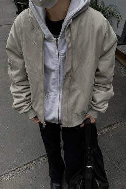 Unisex American Retro High Street Pilot Jacket, Loose Casual Baseball Workwear for Spring and Autumn Fashion