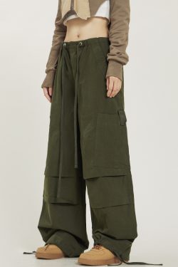 Unisex American-Style Wide-Leg Cargo Pants - Summer Lightweight Casual Loose Straight-Leg Hiking Trousers