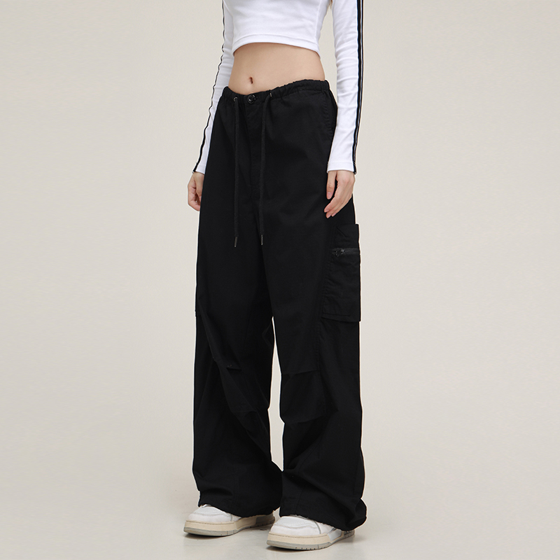 Unisex American Vintage Melange Work Pants with Zipper Pocket - Trendy Straight Loose Casual Style Unisex American Vintage Melange Work Pants with Zipper Pocket - Trendy Straight Loose Casual Style