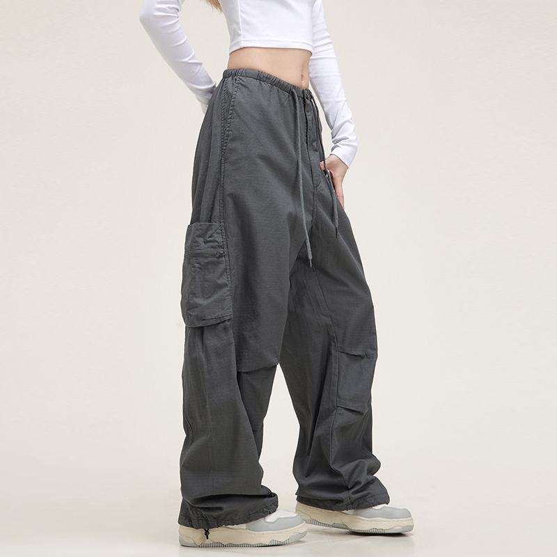 Unisex American Vintage Melange Work Pants with Zipper Pocket - Trendy Straight Loose Casual Style Unisex American Vintage Melange Work Pants with Zipper Pocket - Trendy Straight Loose Casual Style