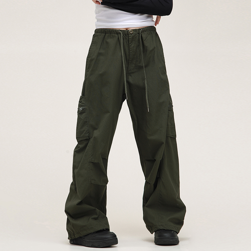 Unisex American Vintage Melange Work Pants with Zipper Pocket - Trendy Straight Loose Casual Style Unisex American Vintage Melange Work Pants with Zipper Pocket - Trendy Straight Loose Casual Style
