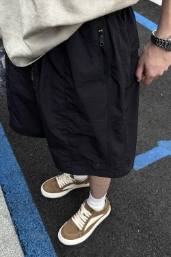 Unisex Japanese-Style Quick-Dry Cargo Shorts - Lightweight, Breathable, Casual 5-Point Summer Shorts for Outdoor Activities