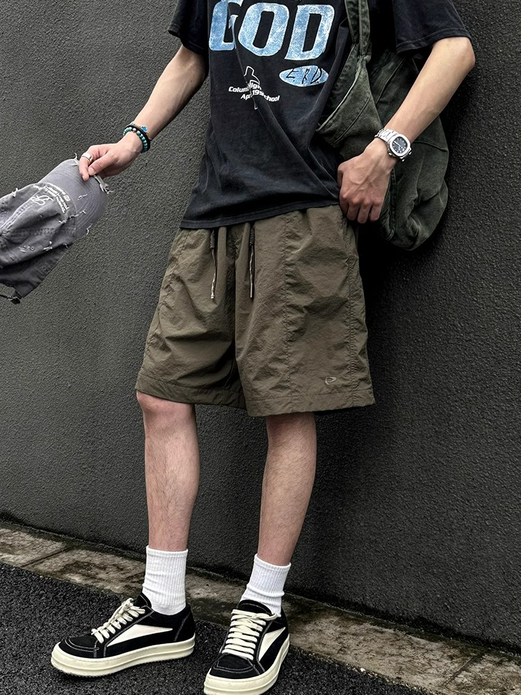 Unisex Japanese-Style Quick-Dry Cargo Shorts - Lightweight, Breathable, Casual 5-Point Summer Shorts for Outdoor Activities Unisex Japanese-Style Quick-Dry Cargo Shorts - Lightweight, Breathable, Casual 5-Point Summer Shorts for Outdoor Activities