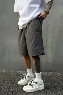 Unisex Lightweight Breathable Embroidered Cargo Shorts - Quick-Dry Loose Casual Beach Pants for Summer Adventures