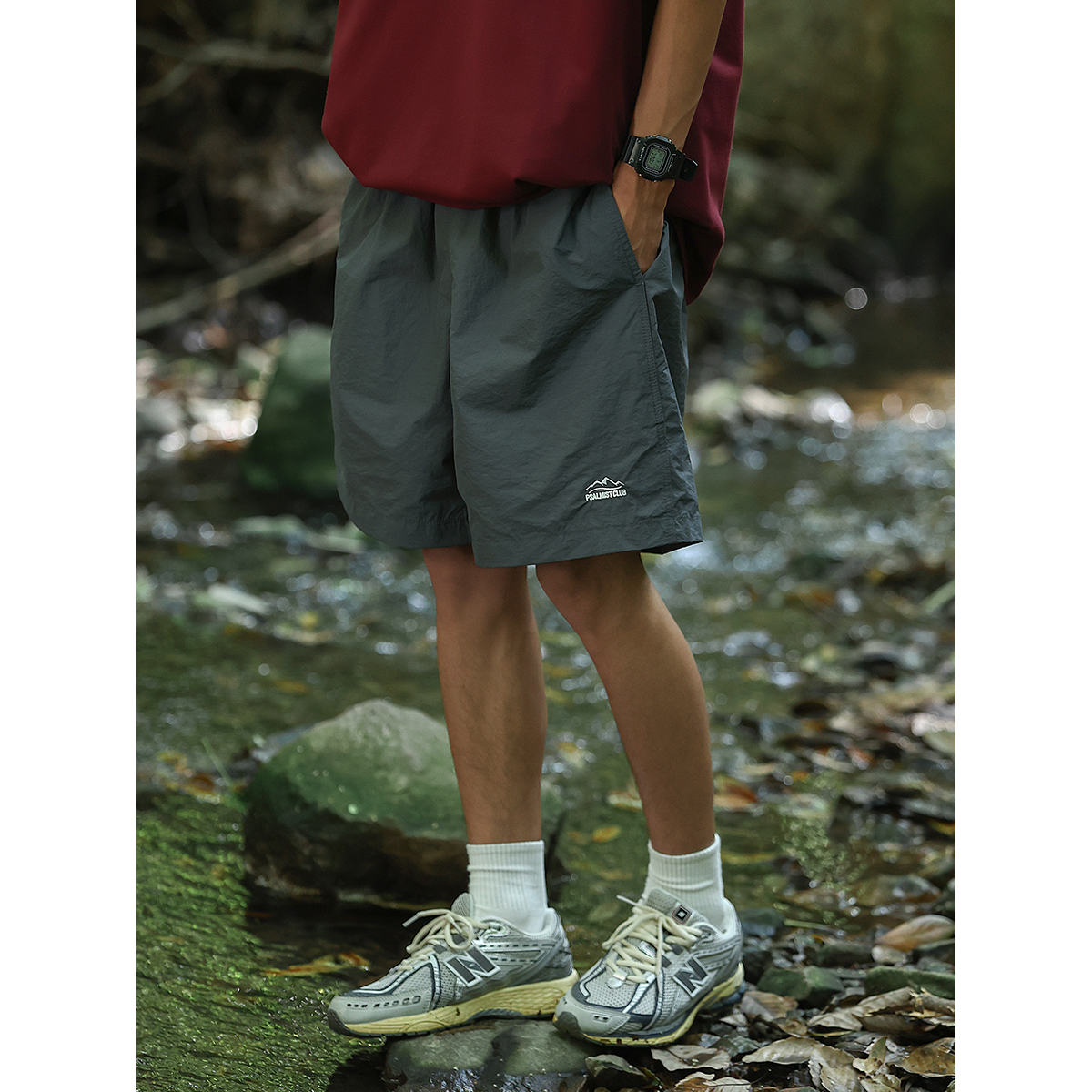 Unisex Quick-Dry Solid Color Sports Shorts - Lightweight Breathable Casual Beach Five-Point Pants for Summer Outdoor Activities Unisex Quick-Dry Solid Color Sports Shorts - Lightweight Breathable Casual Beach Five-Point Pants for Summer Outdoor Activities