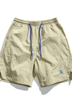 Unisex Quick-Dry Sports Shorts for Summer, Lightweight Breathable Loose Casual Straight-Cut Beach 5-Point Pants