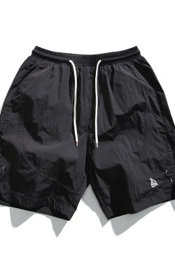 Unisex Quick-Dry Sports Shorts for Summer, Lightweight Breathable Loose Casual Straight-Cut Beach 5-Point Pants