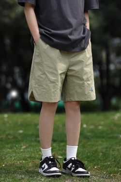 Unisex Quick-Dry Sports Shorts for Summer, Lightweight Breathable Loose Casual Straight-Cut Beach 5-Point Pants