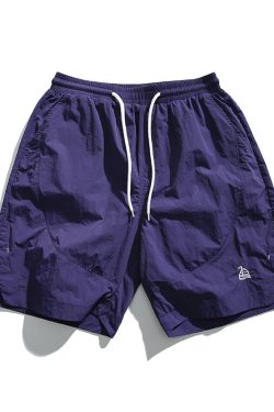 Unisex Quick-Dry Sports Shorts for Summer, Lightweight Breathable Loose Casual Straight-Cut Beach 5-Point Pants